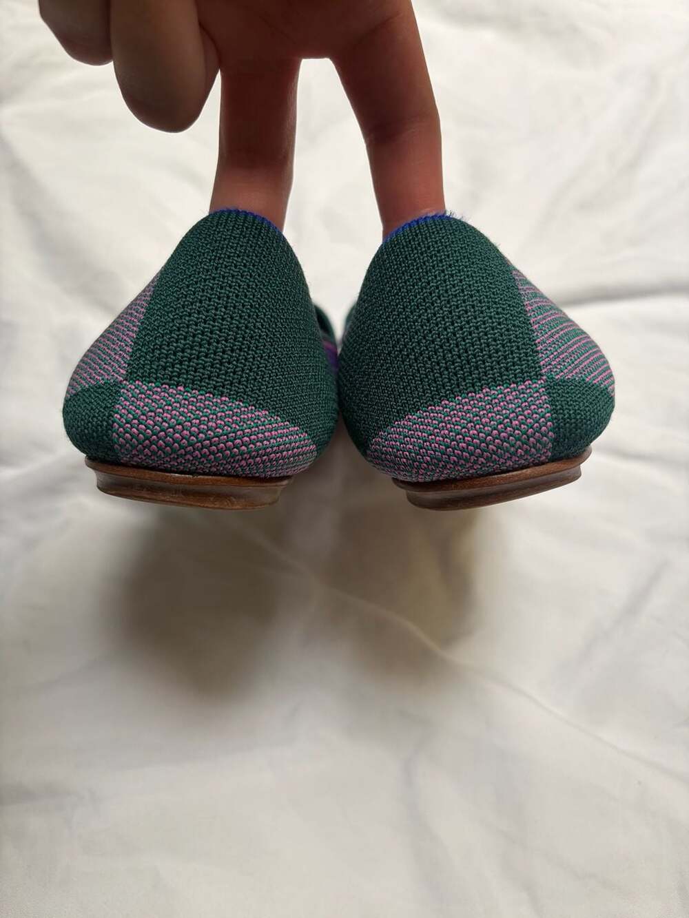 Rothy's The Point Multi-Color Geometric Pattern Knit Flats 8.5 - Picture 8 of 11